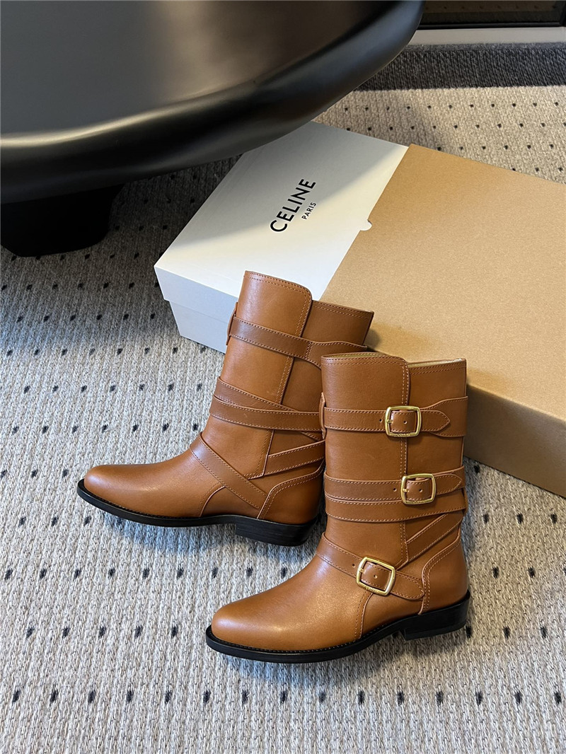 Ce1i*e lyra triple buckles boot in calfskin