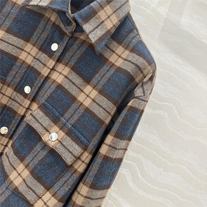 Pra*a preppy cropped shirt