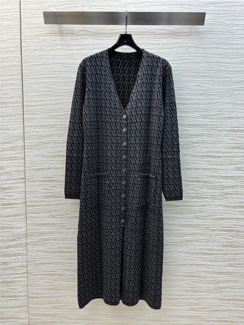 Va1e*ntin0 black toile iconographe cardigan dress