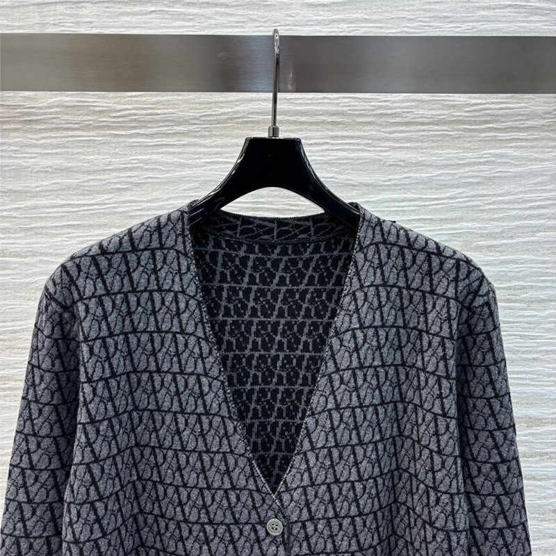 Va1e*ntin0 black toile iconographe cardigan dress