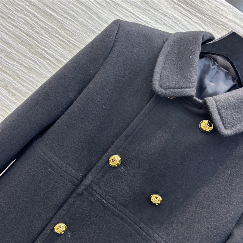 Ce1i*e double breasted wool coat