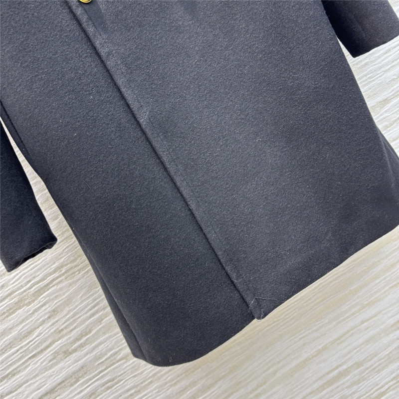 Ce1i*e double breasted wool coat