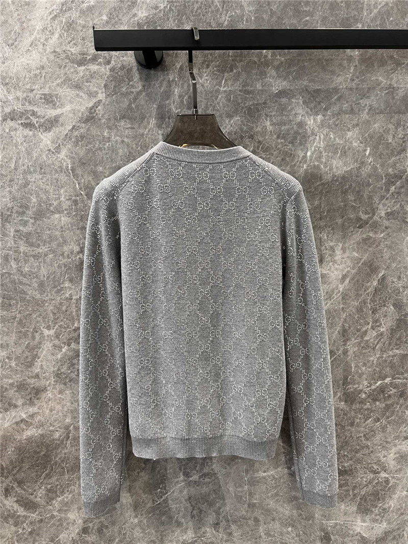Gvc*1 gg rhinestone cardigan grey
