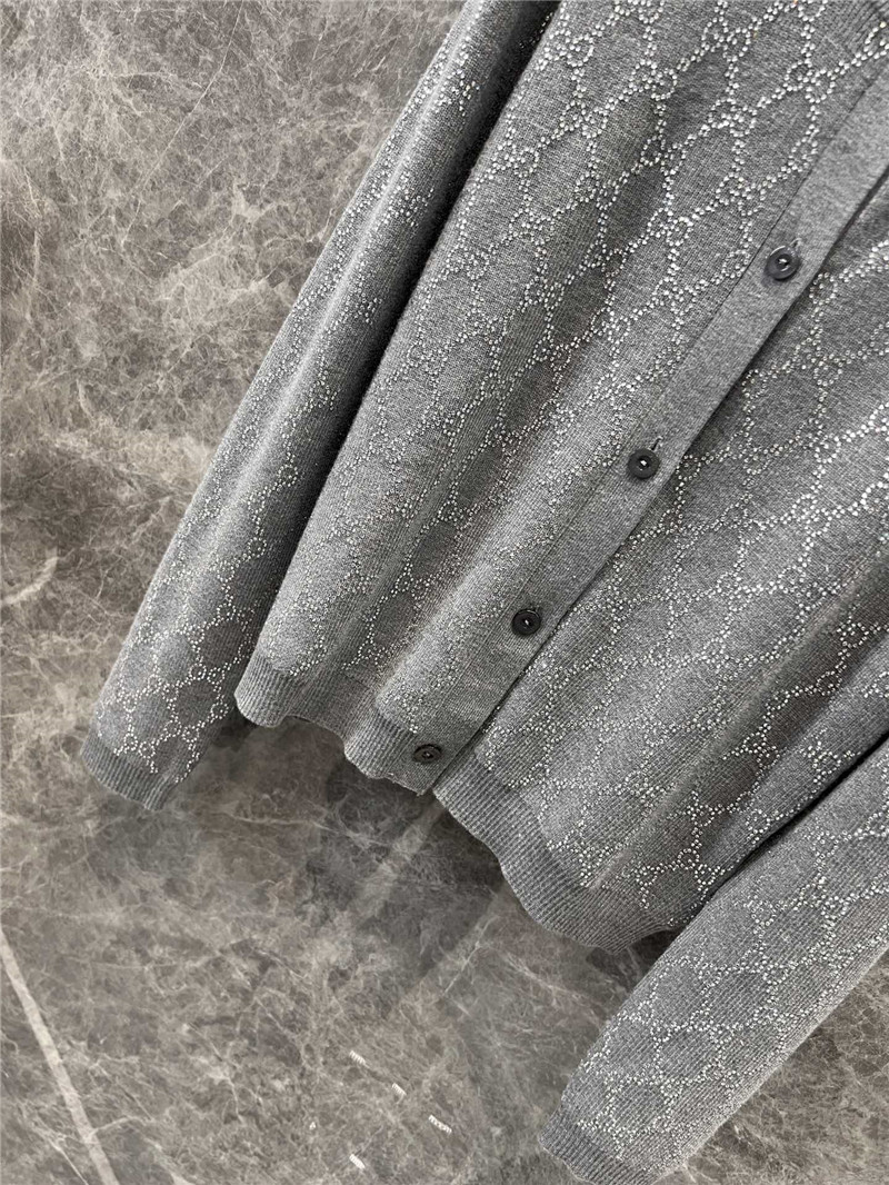 Gvc*1 gg rhinestone cardigan grey