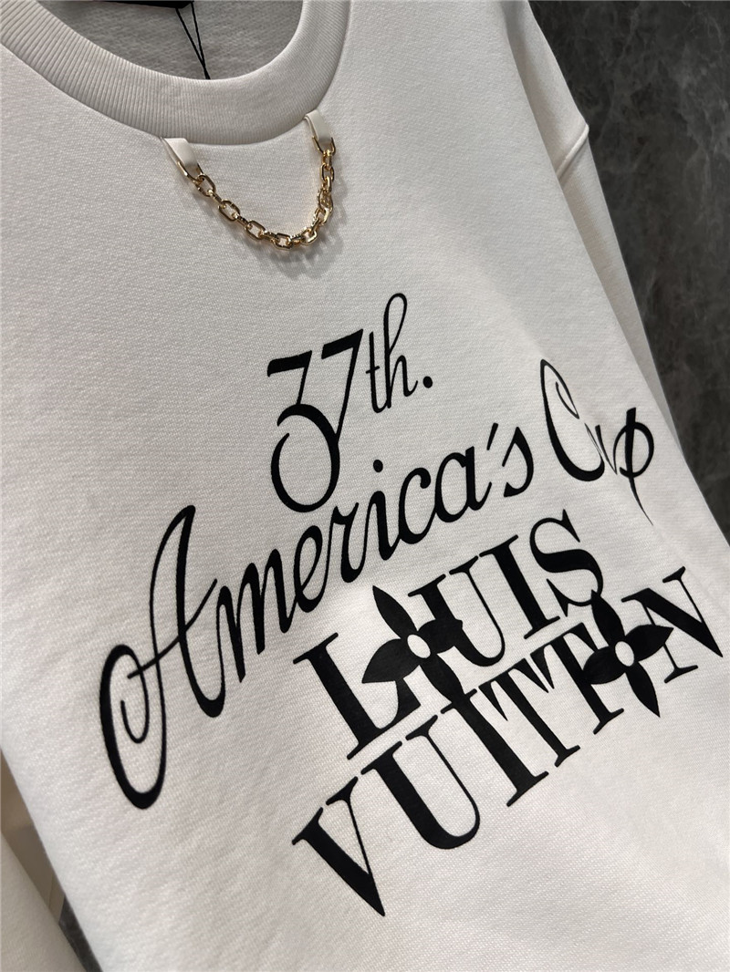 LV x AC Chain Printed Sweatshirt White