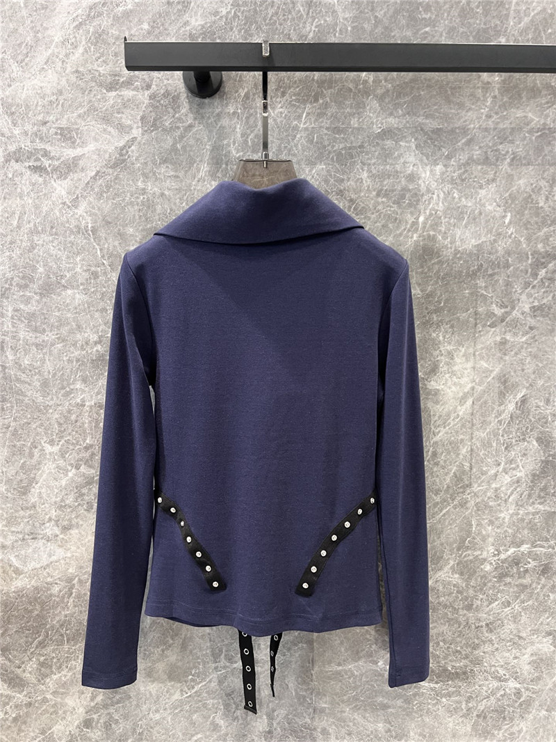 Y51 ribbon long-sleeved t-shirt