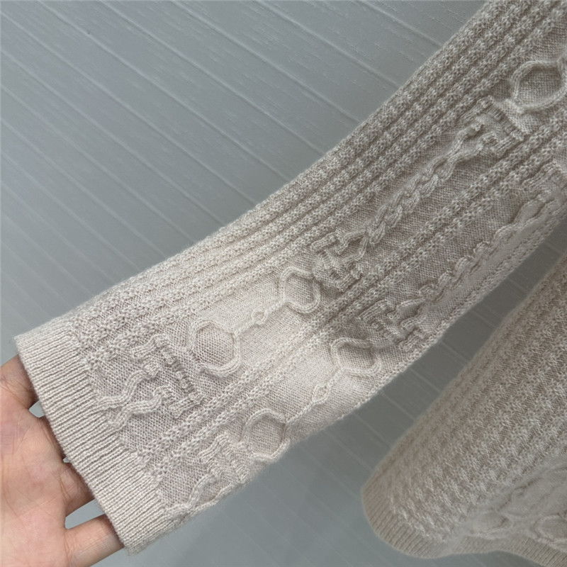 H**me5 cable cashmere shirt cardigan grey