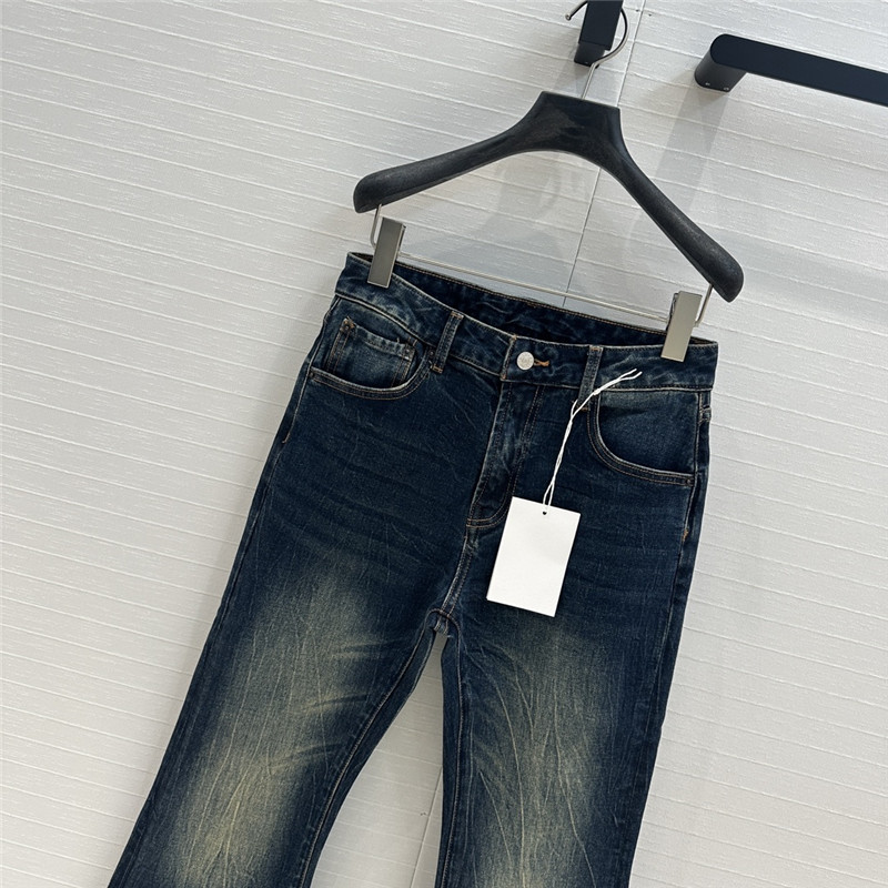 acne studios flared maxi jeans