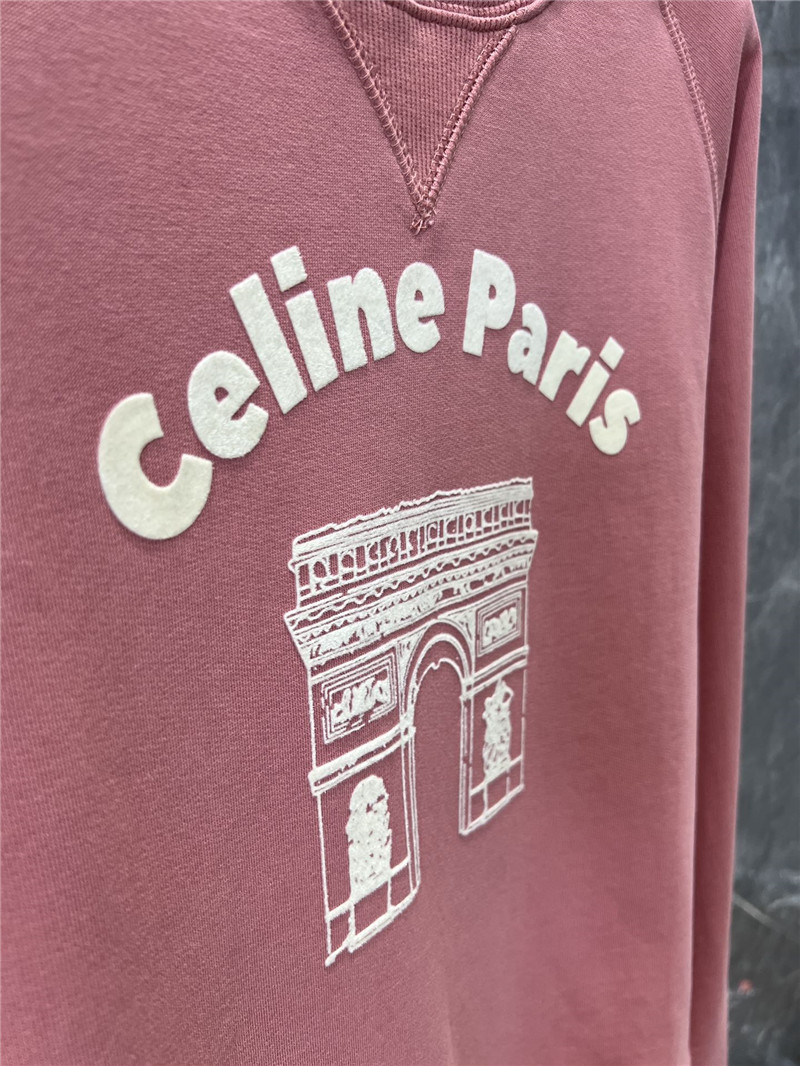 Ce1i*e triomphe cotton fleece sweatshirt pink