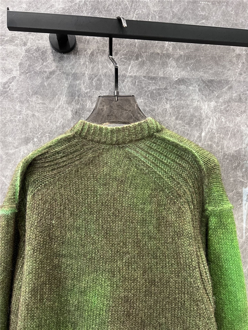 Acne Studios Green Sprayed Cardigan