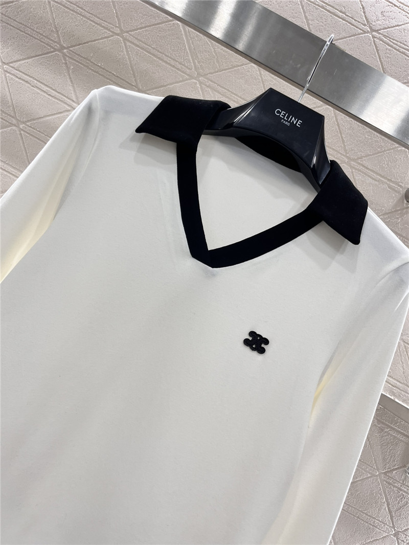 Ce1i*e fake two piece bottoming shirt