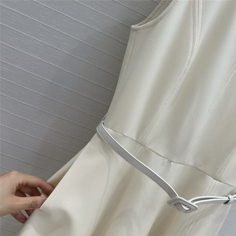 D10r sleeveless silk wool dress