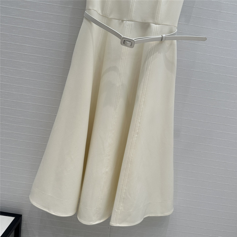 D10r sleeveless silk wool dress