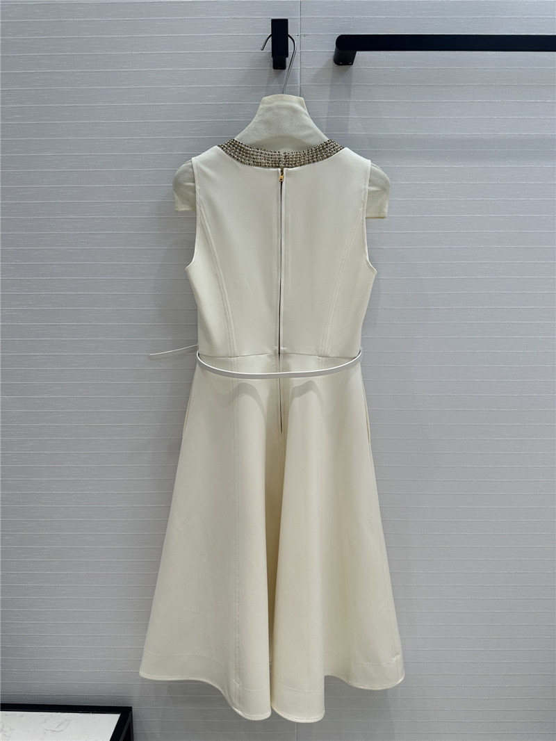 D10r sleeveless silk wool dress