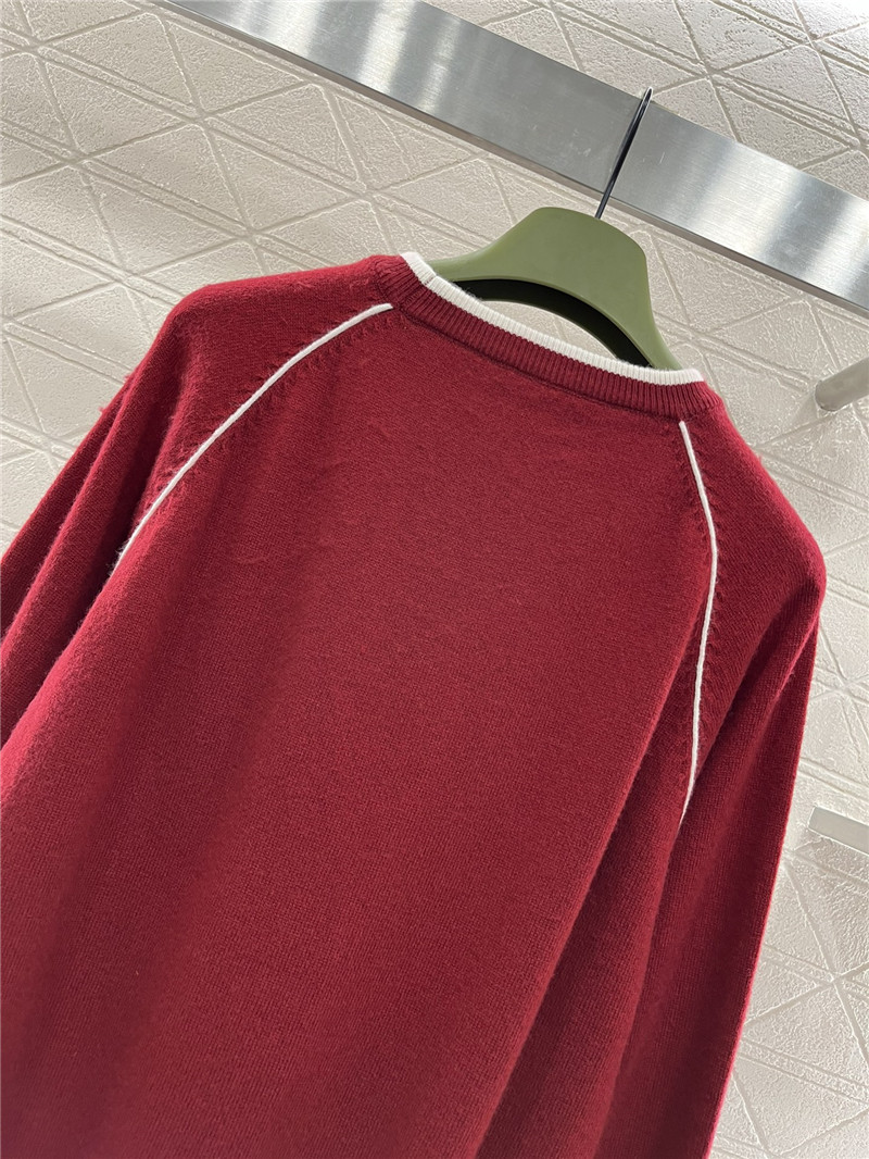 Gvc*1 burgundy wool sweater with interlocking g