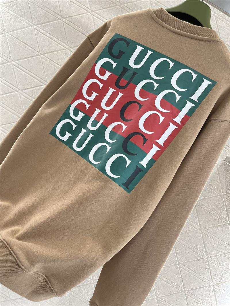 Gvc*1 cotton jersey sweatshirt camel