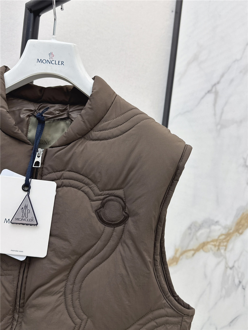 Moncler Brown Druzy Down Vest