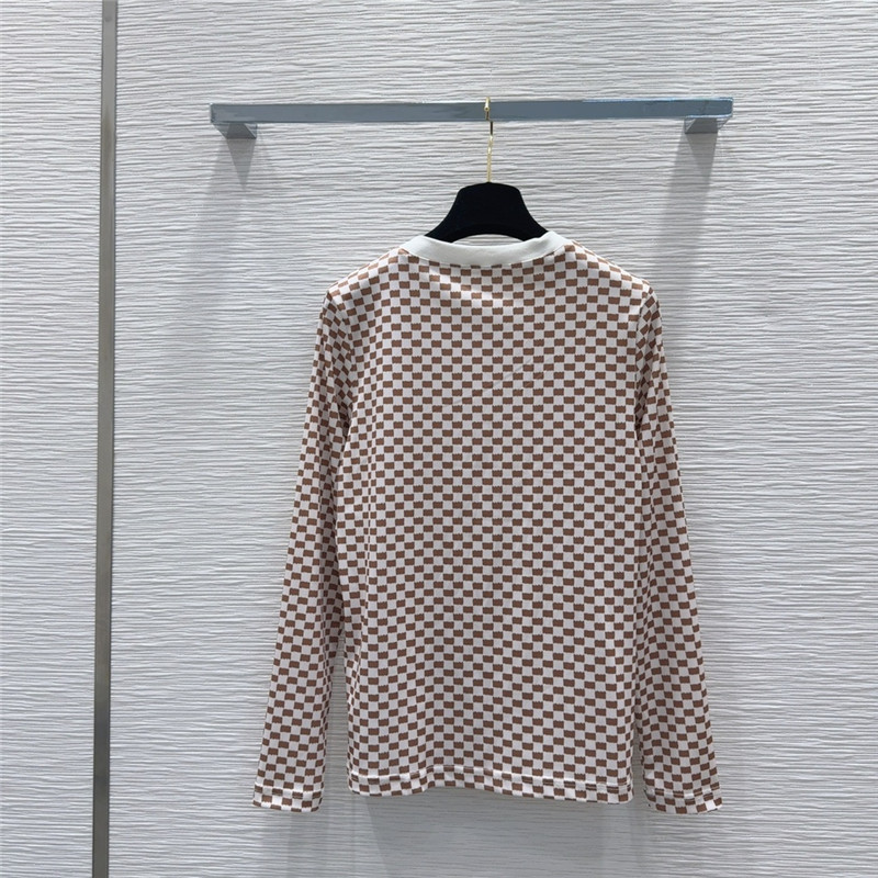 l0vis Vvtt0n lv checkerboard top