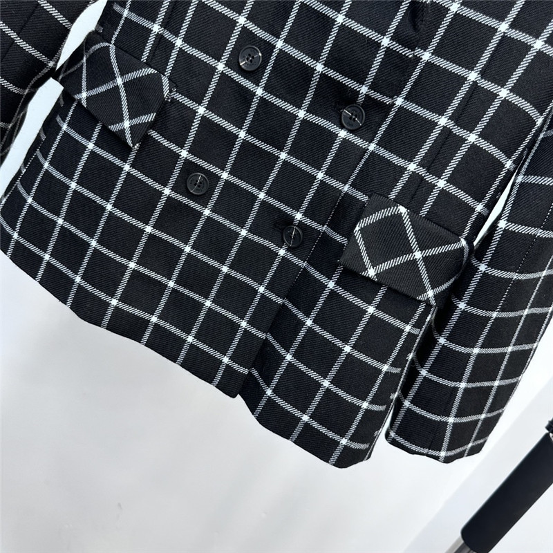 D10r plaid suit jacket