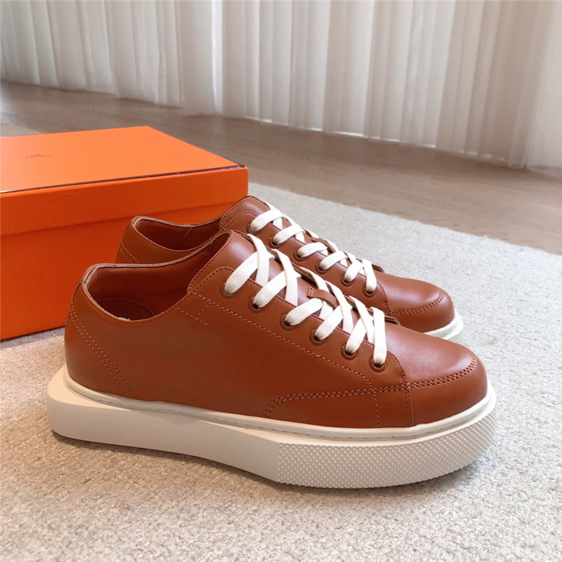 H**me5 leather lace-up sneakers