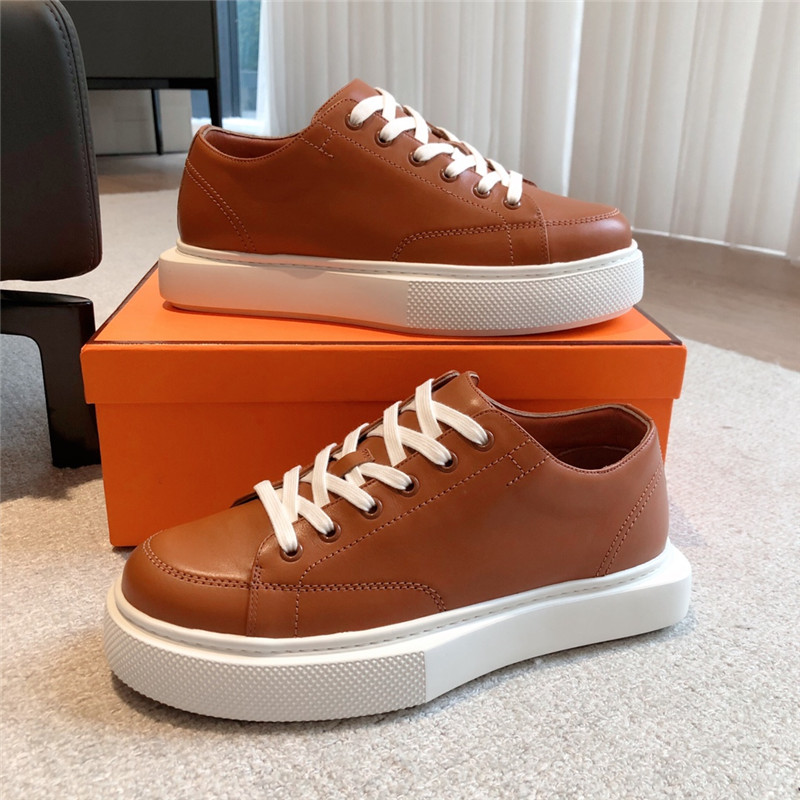 H**me5 leather lace-up sneakers
