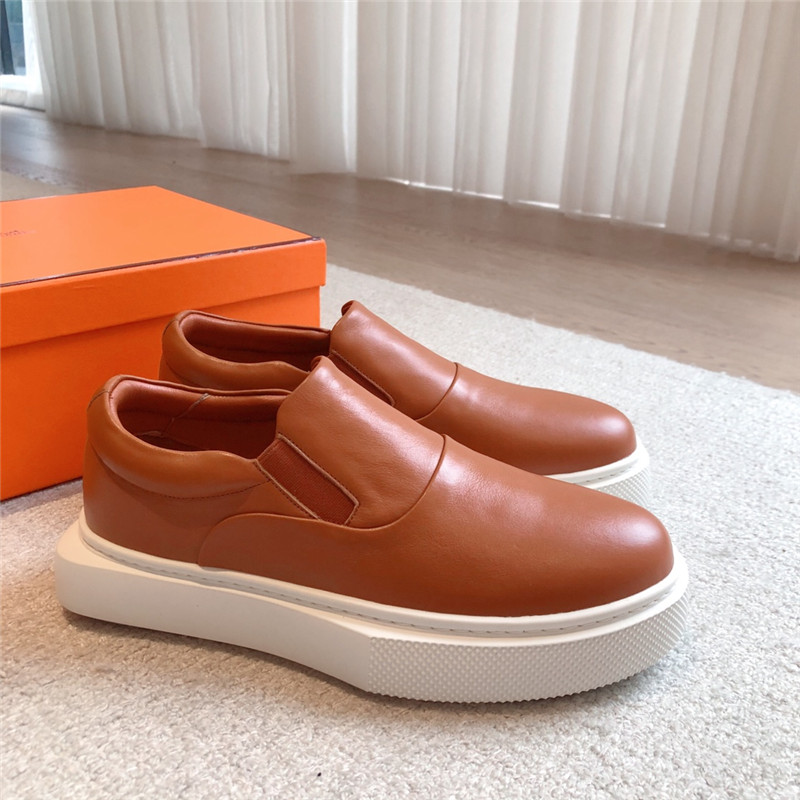 H**me5 brown slip-on sneaker