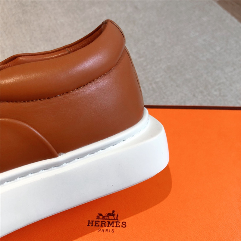 H**me5 brown slip-on sneaker