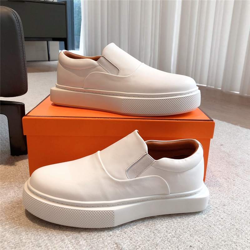 H**me5 white slip-on sneaker