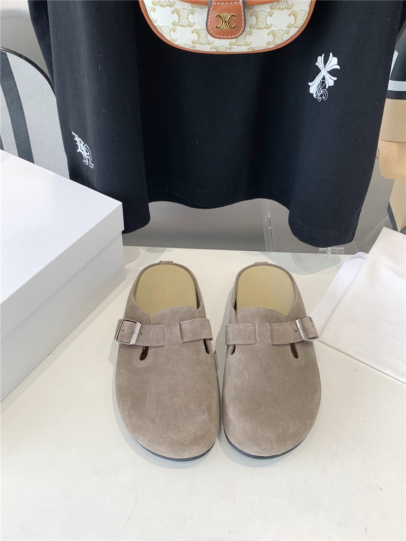 The R0w hugo slide in ash suede