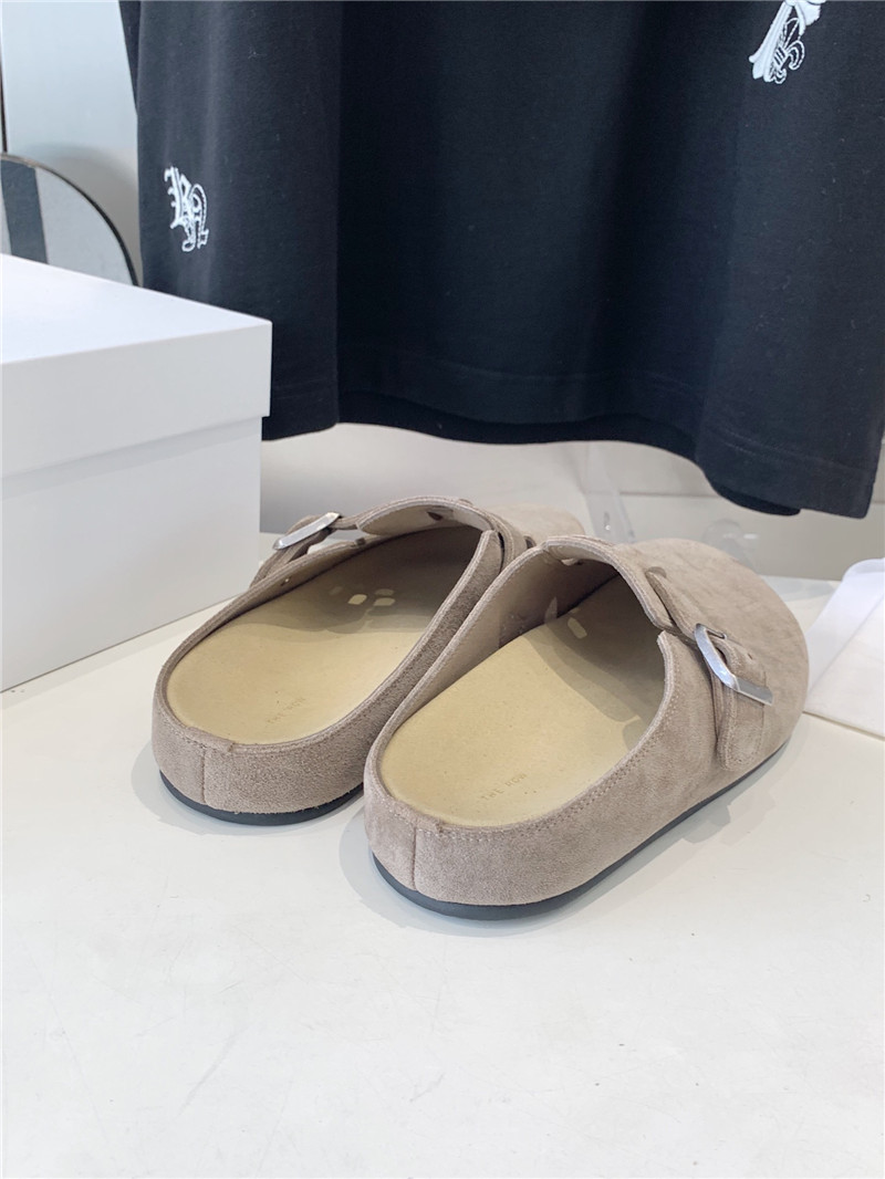 The R0w hugo slide in ash suede