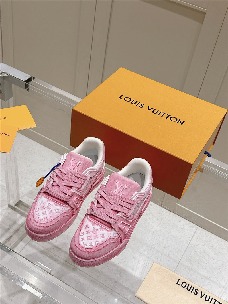 l0vis Vvtt0n lv trainer sneaker rose red