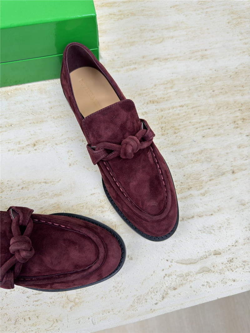 b0tt*ga Ven*ta astaire loafer in dark barolo suede