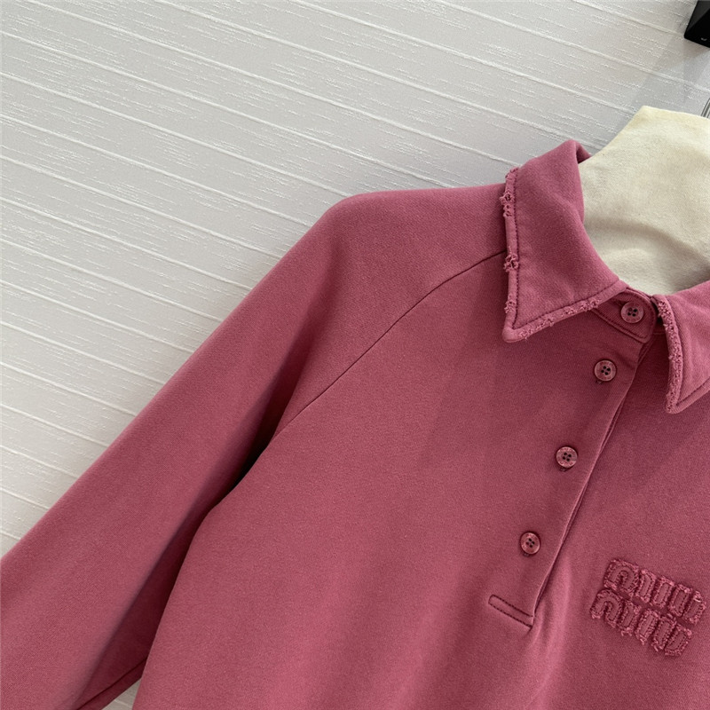 M1um1u sweatshirt + shorts set