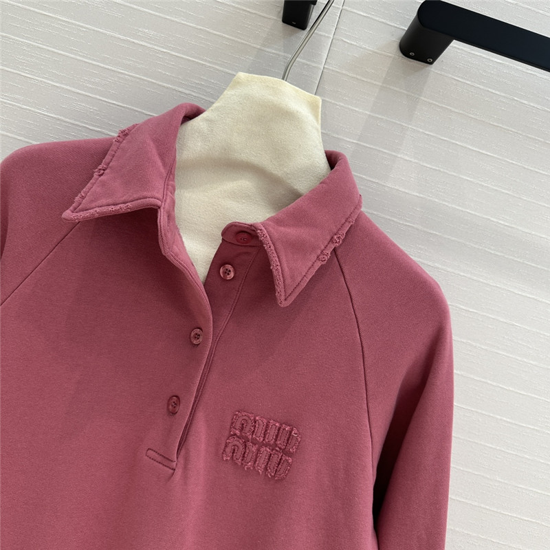 M1um1u sweatshirt + shorts set