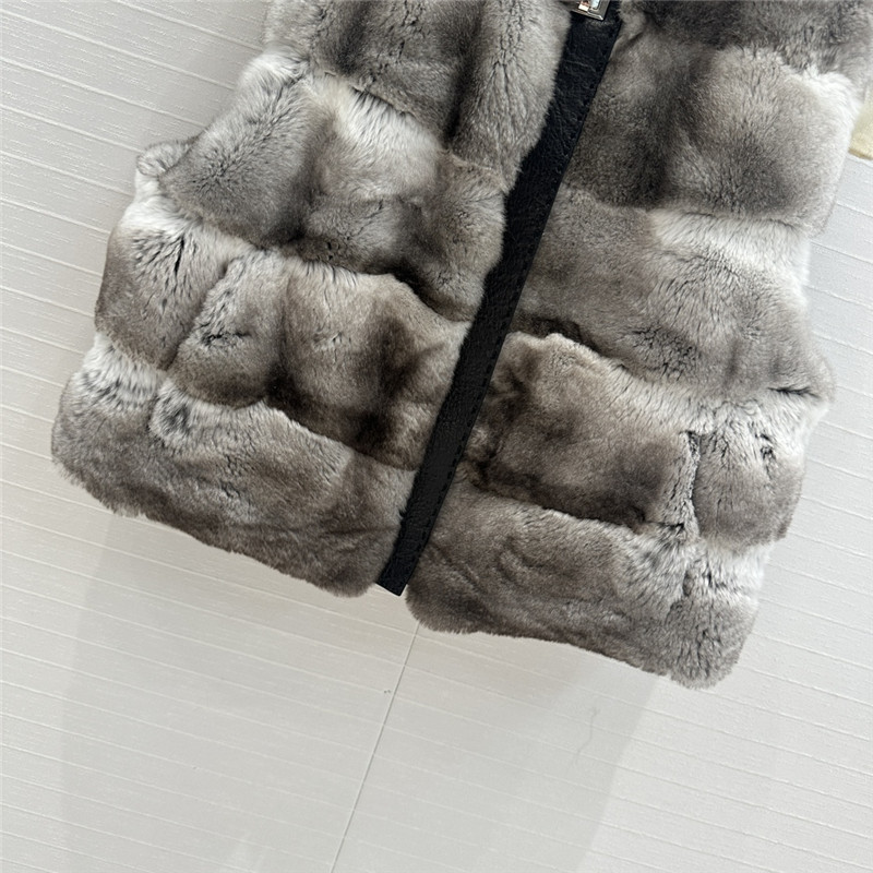 D10r horizontal striped vest jacket