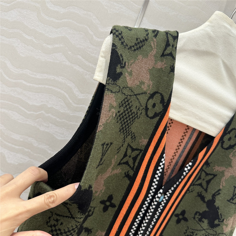 l0vis Vvtt0n lv jacquard pattern vest