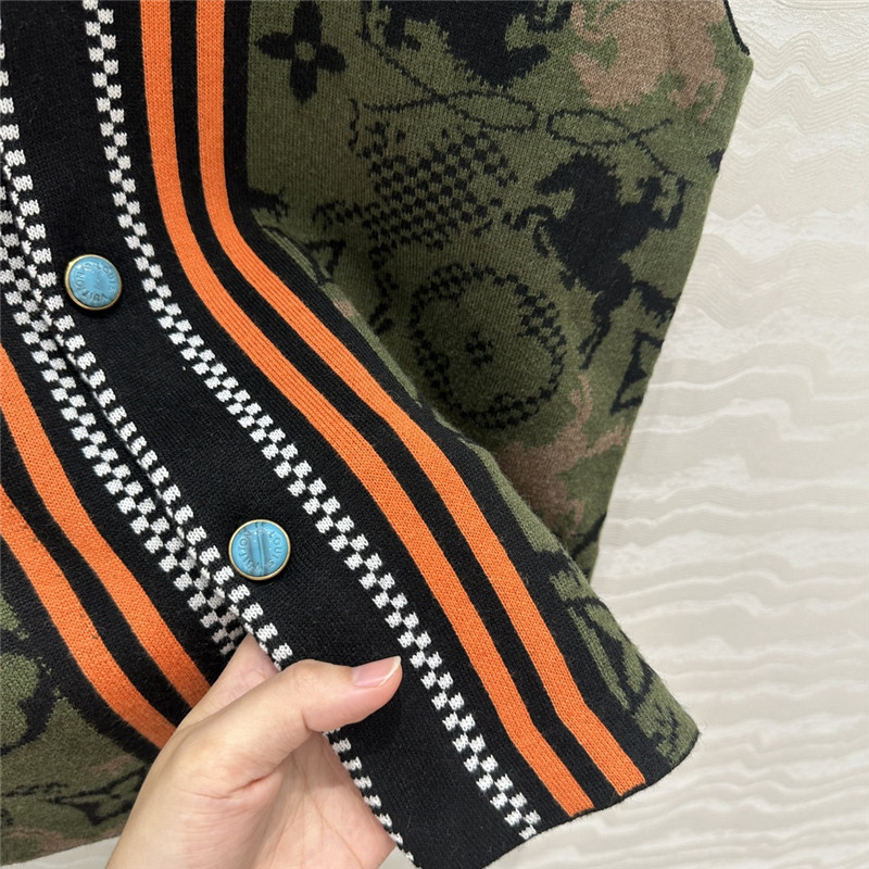 l0vis Vvtt0n lv jacquard pattern vest