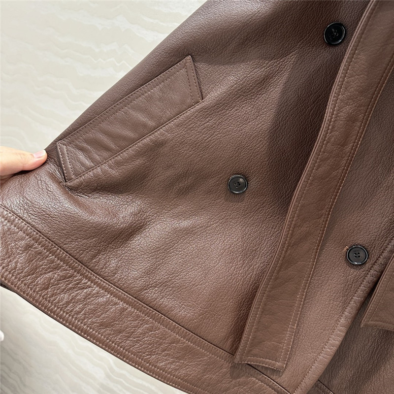 L0ew* stylish leather jacket