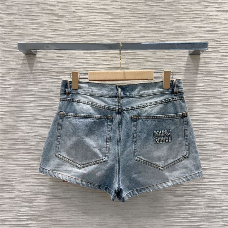 M1um1u denim shorts