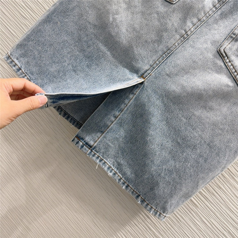 M1um1u denim short skirt