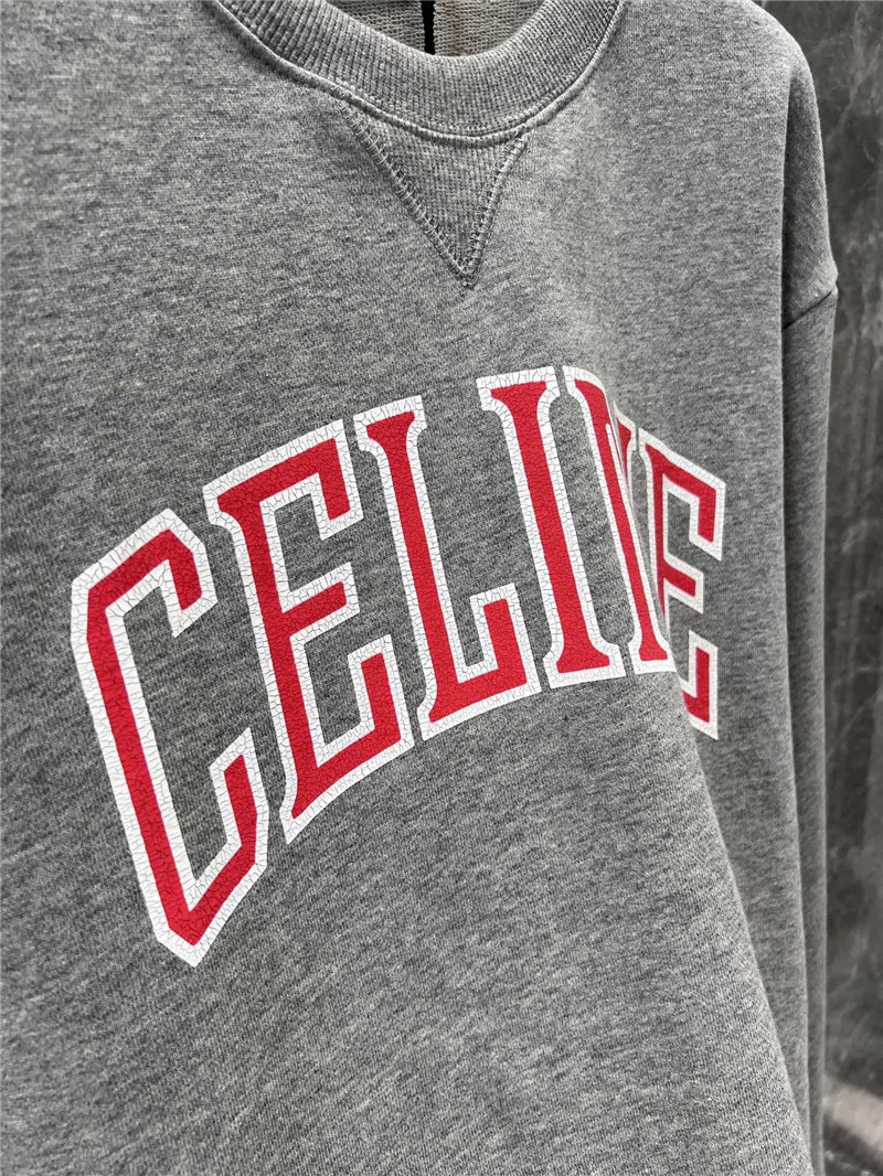 Ce1i*e logo cotton jersey sweatshirt grey