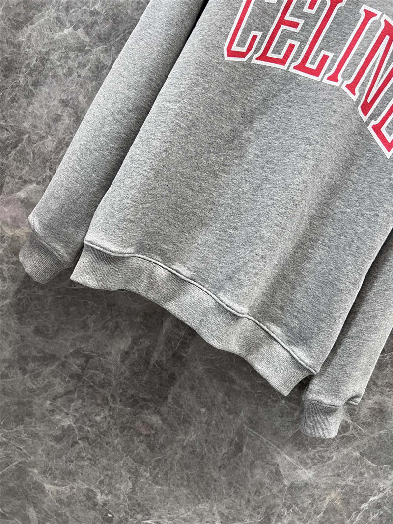 Ce1i*e logo cotton jersey sweatshirt grey