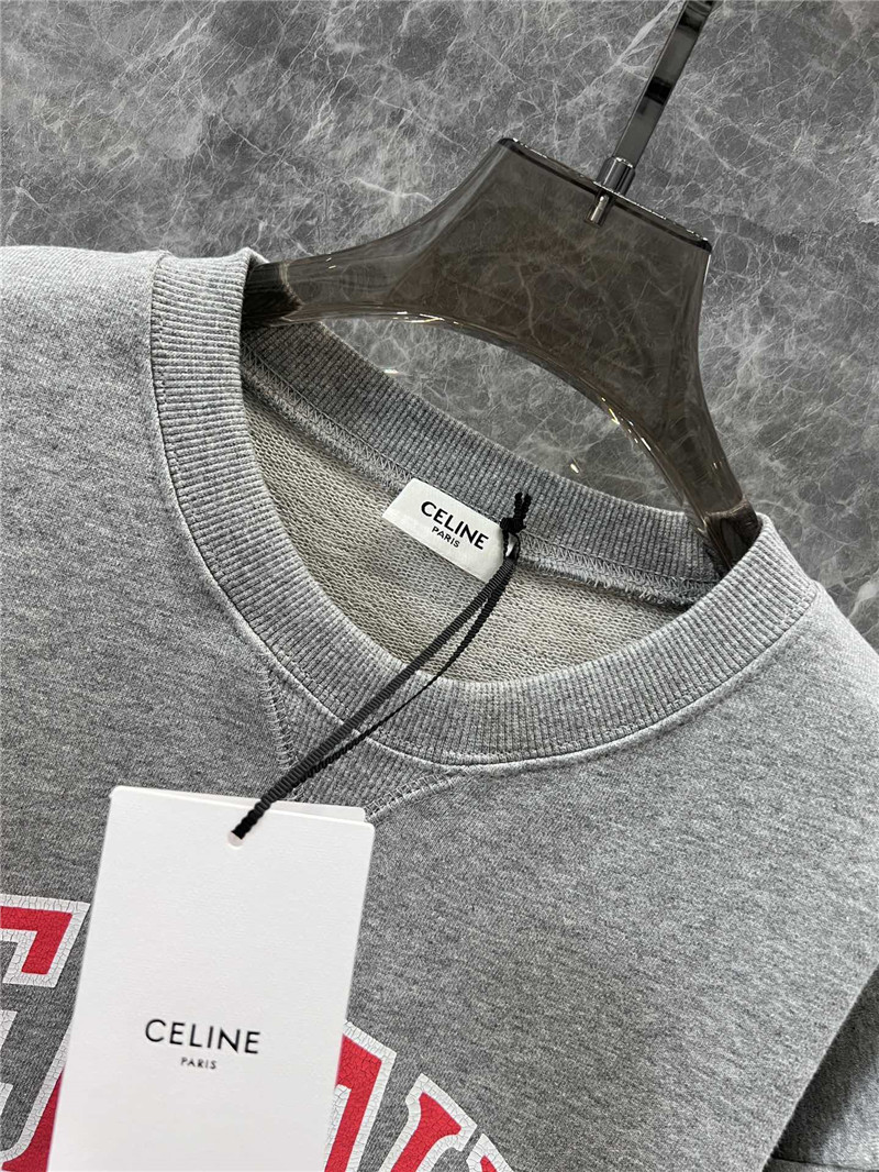 Ce1i*e logo cotton jersey sweatshirt grey
