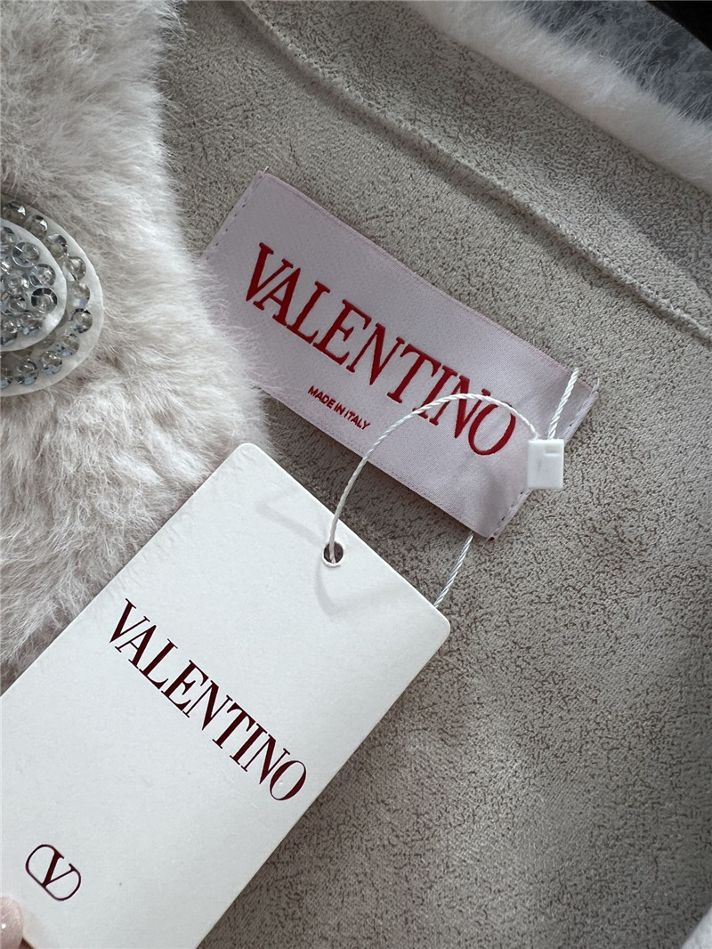 Va1e*ntin0 shearling vest jacket