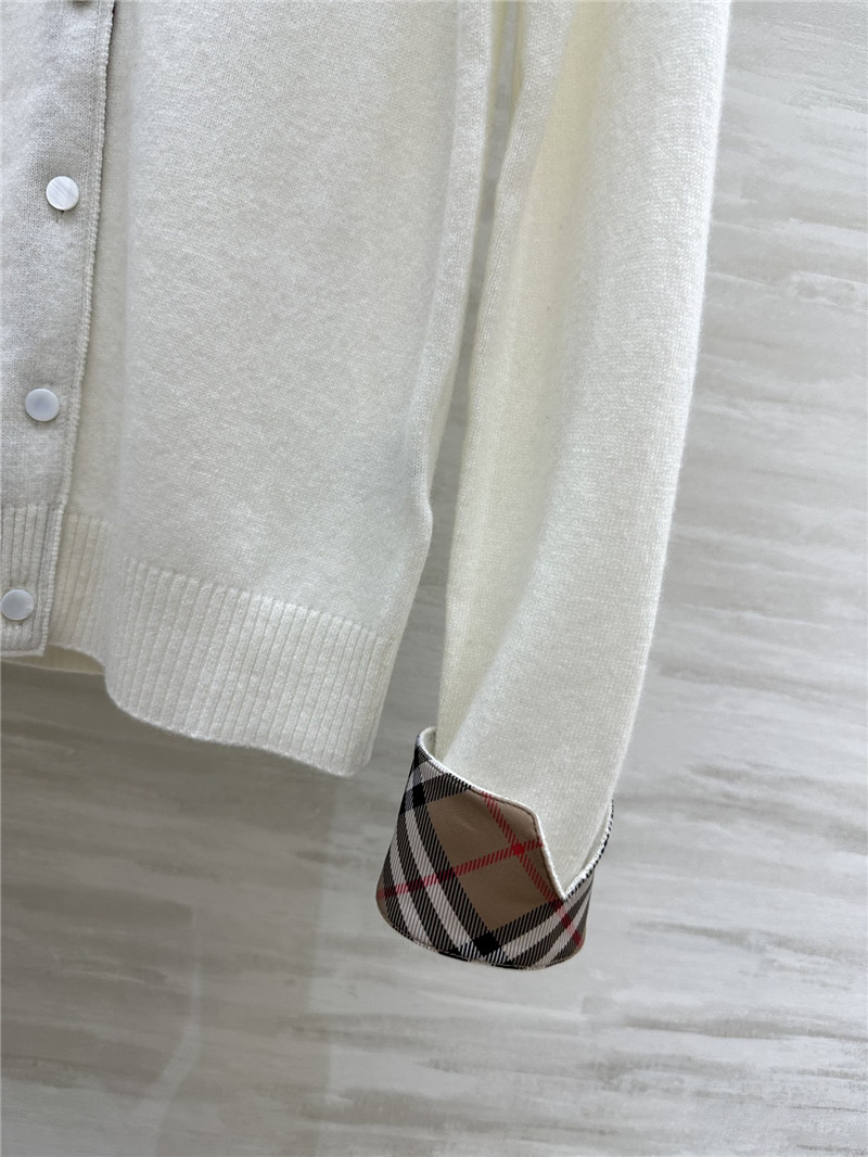 Bv*b*rry contrast plain cardigan in white