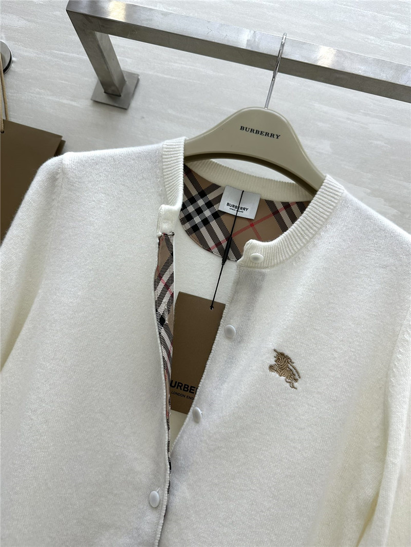 Bv*b*rry contrast plain cardigan in white