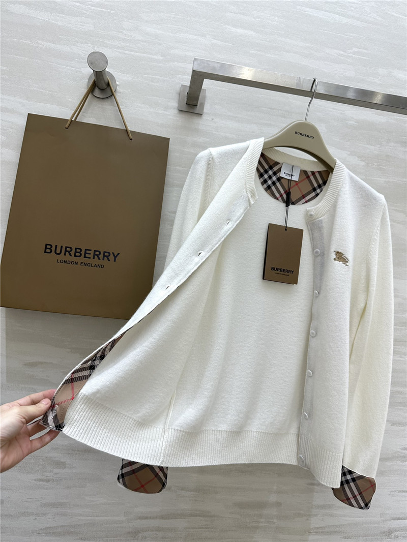 Bv*b*rry contrast plain cardigan in white