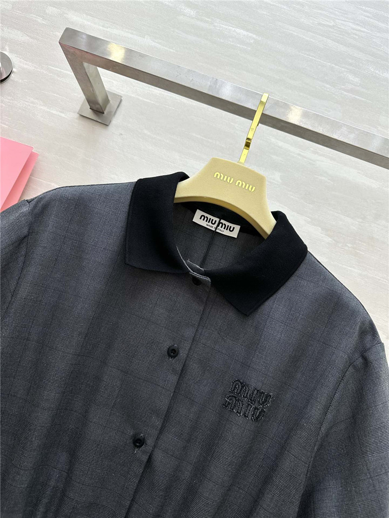 M1um1u plaid pleated dress