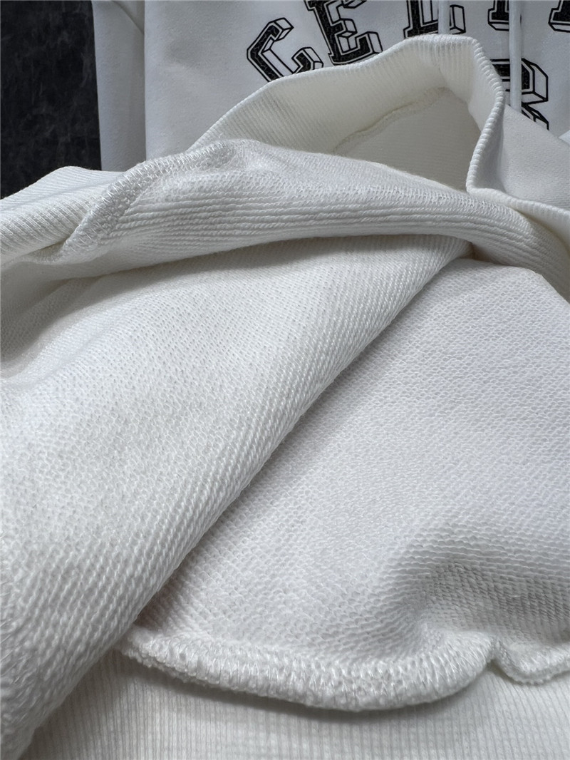 Ce1i*e loose cotton fleece hoodie in white