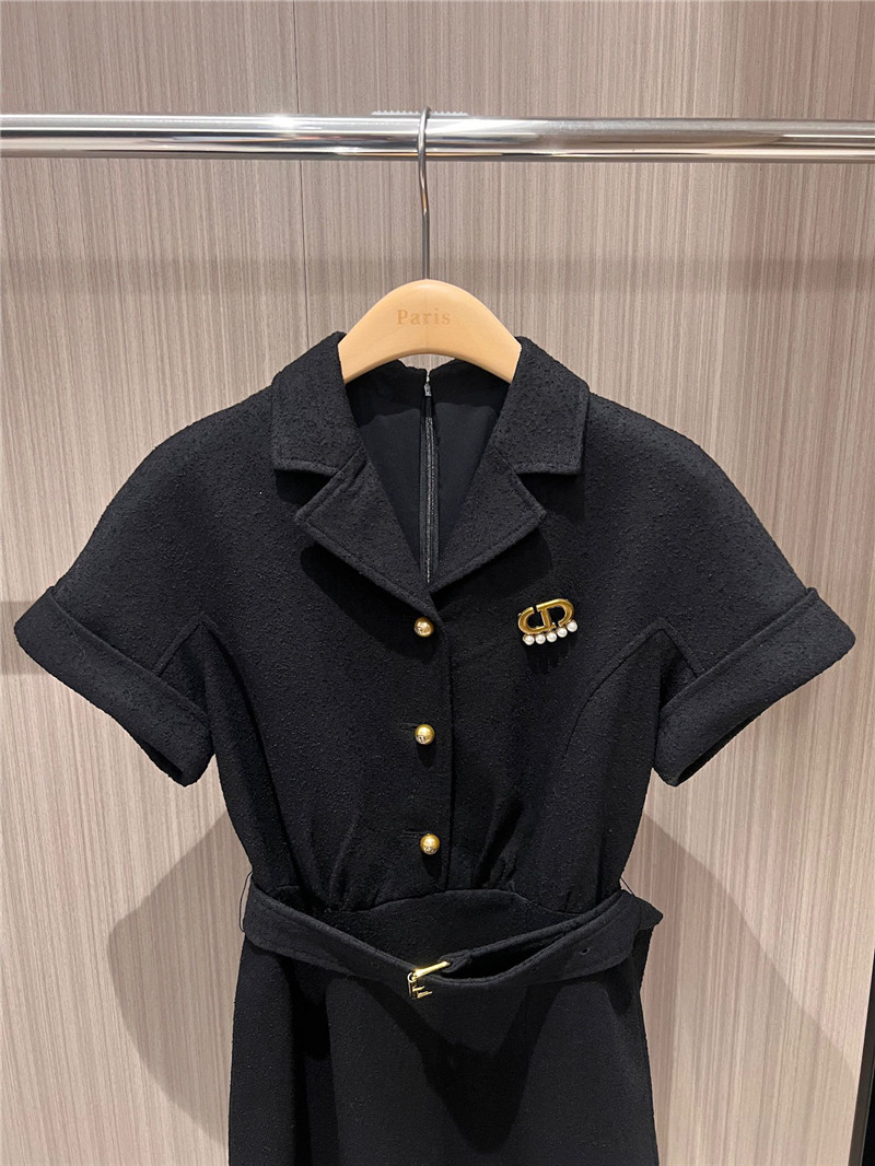 D10r rolled sleeve dress